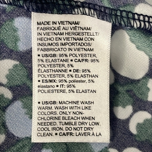 Lark & Ro V-Neck Short Sleeve High Waist Printed A-line Dress - Picture 7 of 7